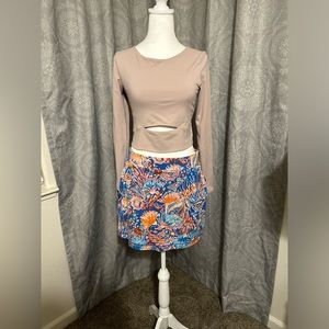 Astoria bow leggings, long sleeve cropped top, and an amazing skort!